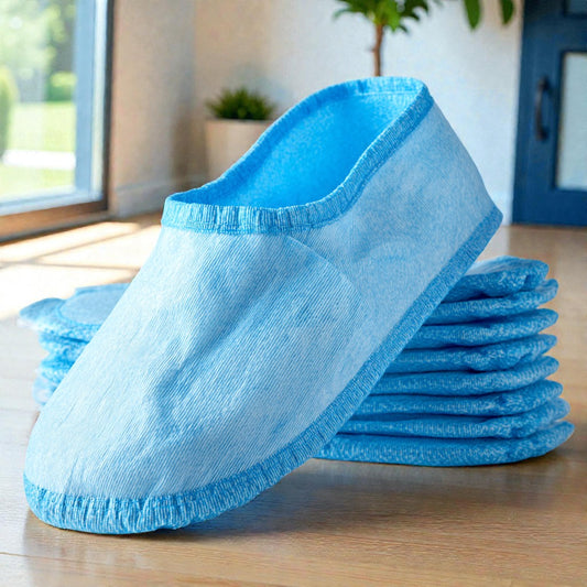 Wolay Premium Non-Slip Disposable Shoe Covers (Set of 100)